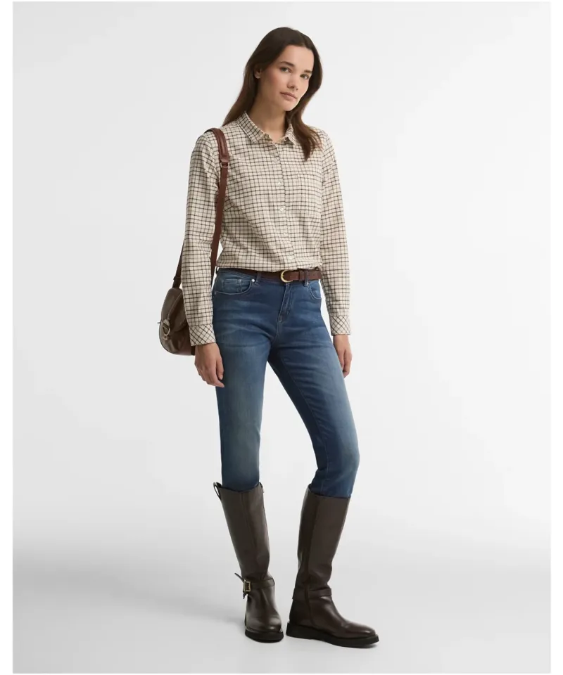 Barbour Women Woodside Check Shirt - Birch Tattersall -2