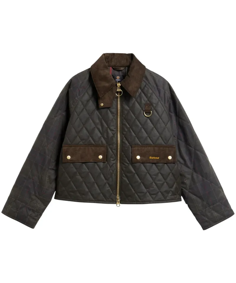 Barbour Women's Tartan Reimagined Icons Tartan Quilted Spey Wax Jacket - Olive/Classic