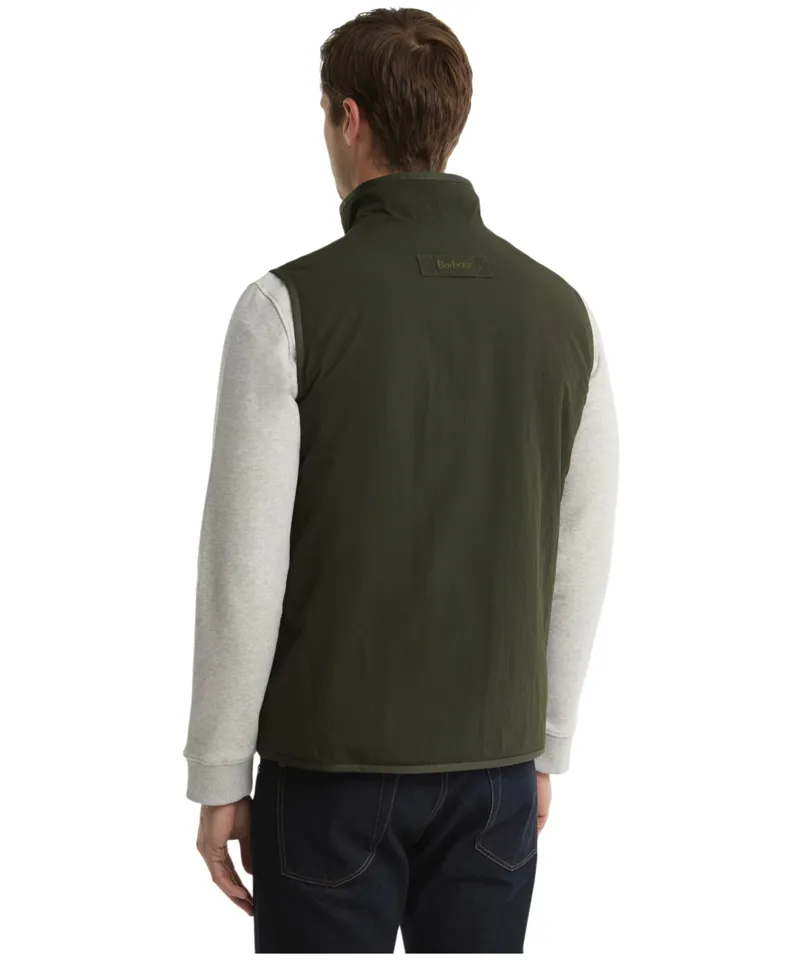 Barbour Men's Reversible Fleece Gilet - Sage -2
