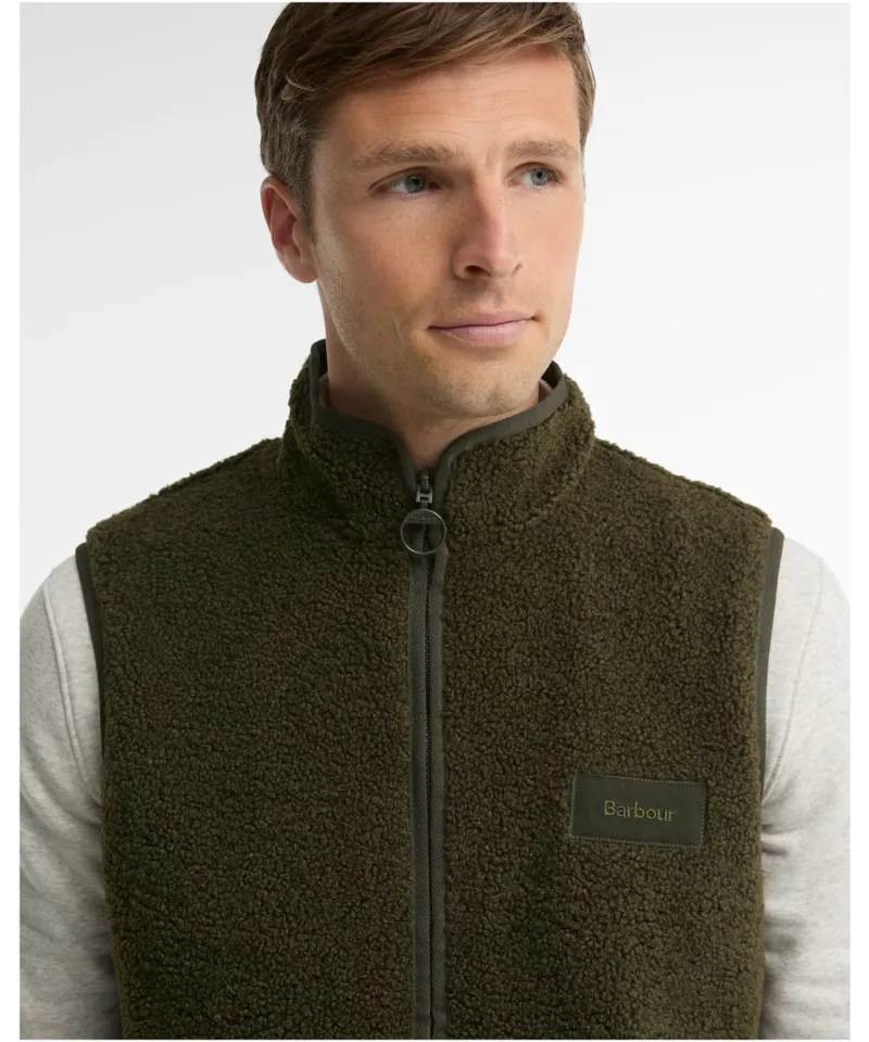 Barbour Men's Reversible Fleece Gilet - Sage -5