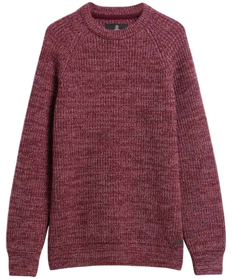 Barbour Men's Horsefield Crew Neck Jumper - Mauve