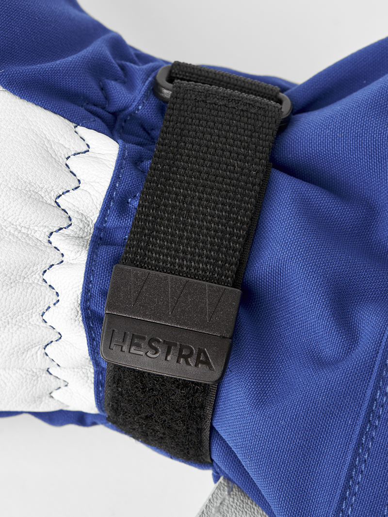 Hestra Army Leather Heli Ski - 3 Finger Royal Blue-4