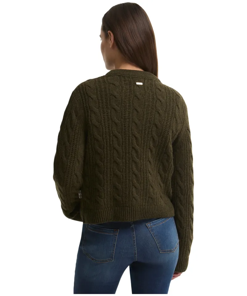Barbour Women's Joan Knitted Jumper - Olive -2