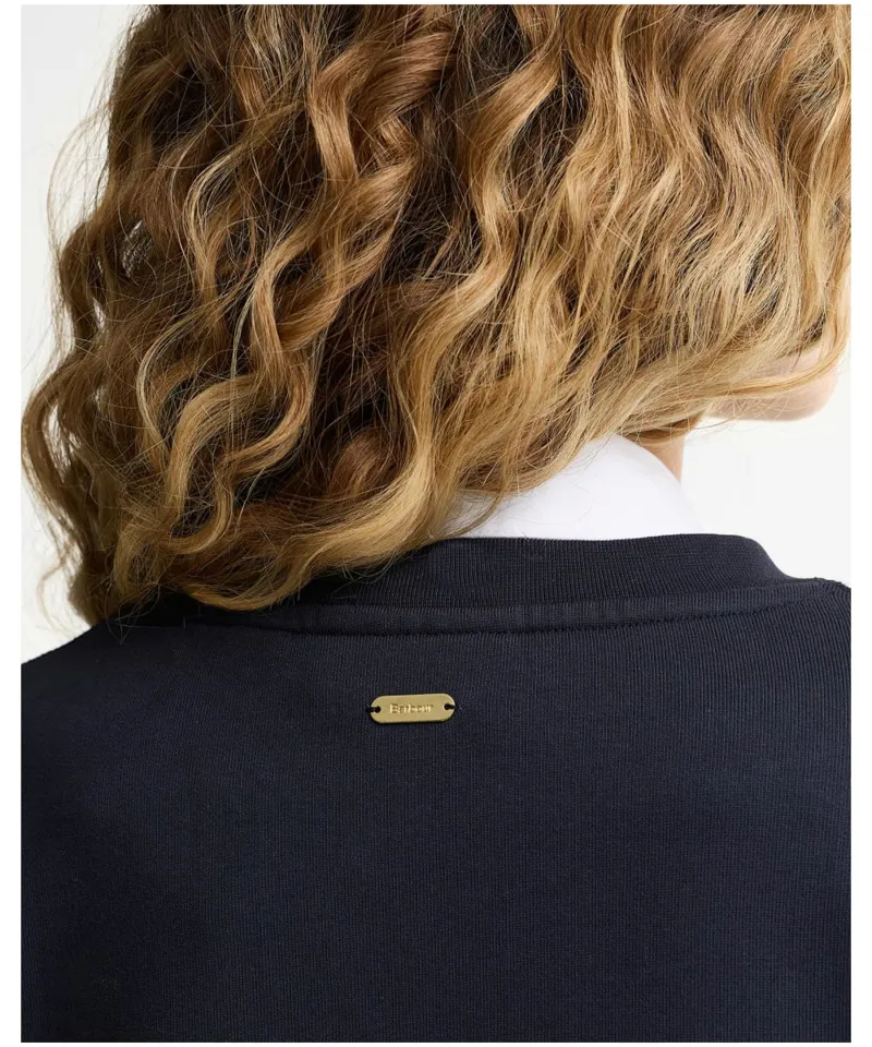 Barbour Hartland Crew Sweatshirt - Dark Navy-5