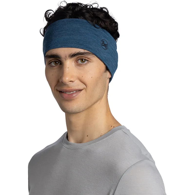 Buff Merino Lightweight Headband - Multistripes Tempest-2