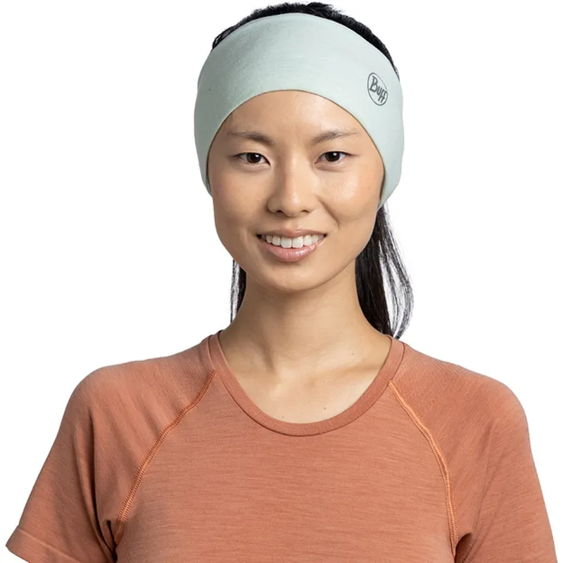 Buff Merino Lightweight Headband - Solid Seagrove Green-1