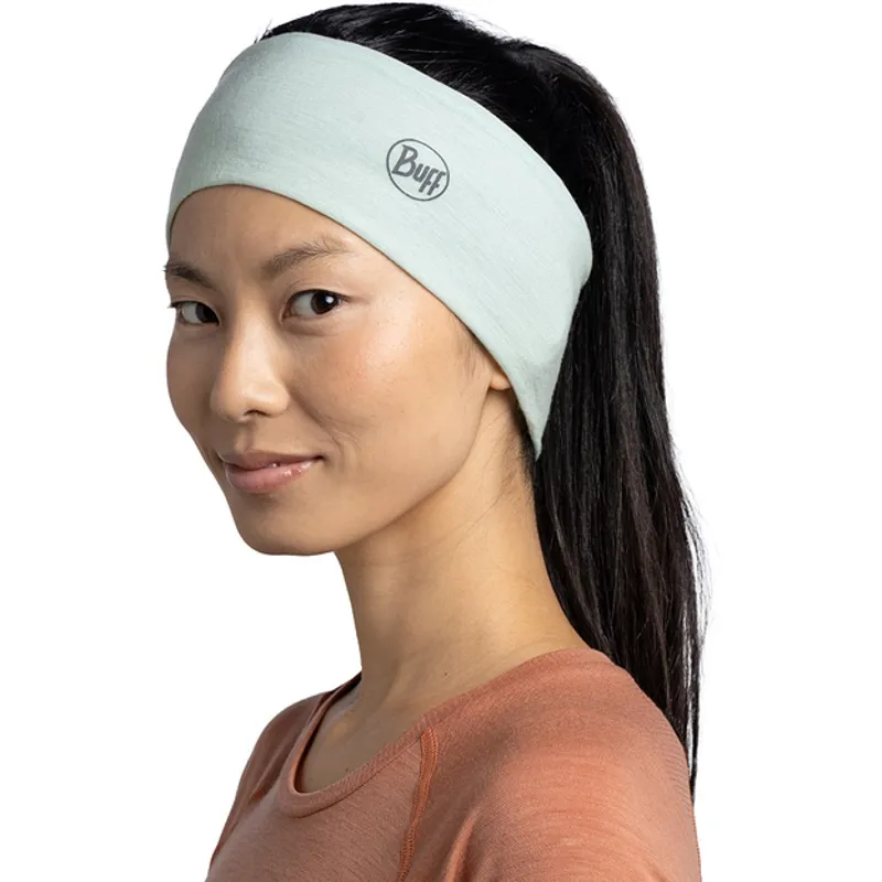 Buff Merino Lightweight Headband - Solid Seagrove Green-2