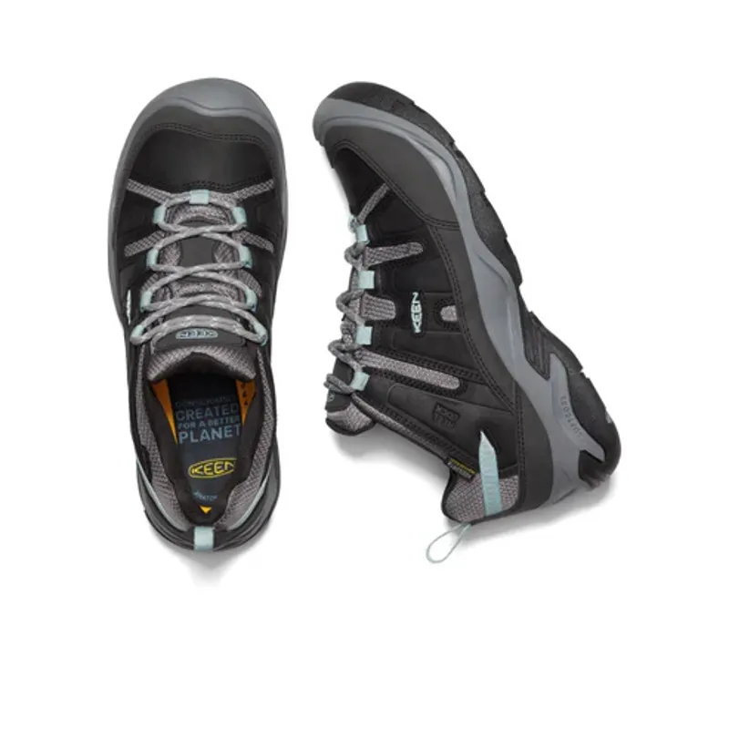 Keen Women's Circadia Waterproof Shoe Black/Cloud Blue-3