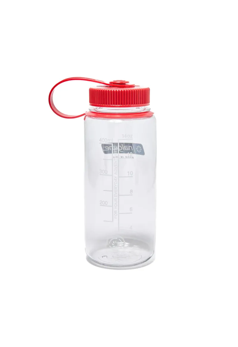 Nalgene Wwide Mouth  0.5L Tritan Sustain - Clear/Red Cap-1