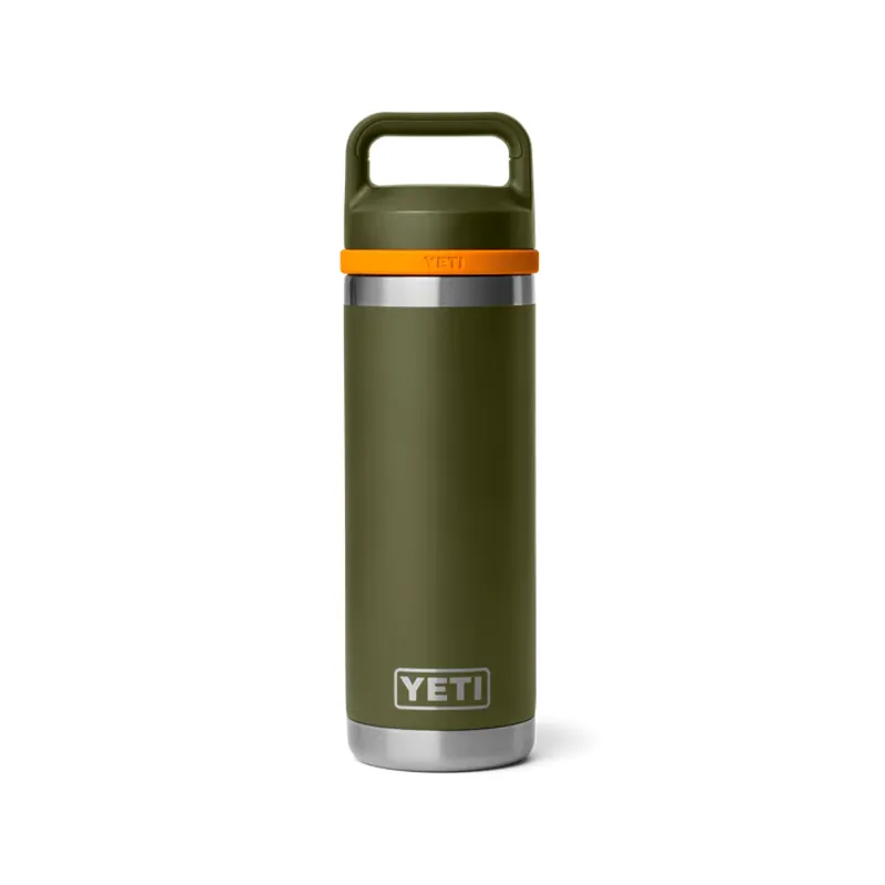 Yeti Rambler 18 Oz C Bottle Chug - Olive/King Crab Orange