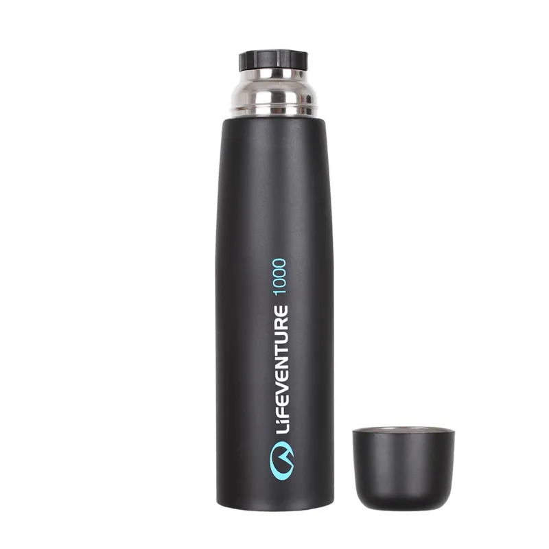 Lifeventure TiV Vacuum Flask 1000ml Black-1