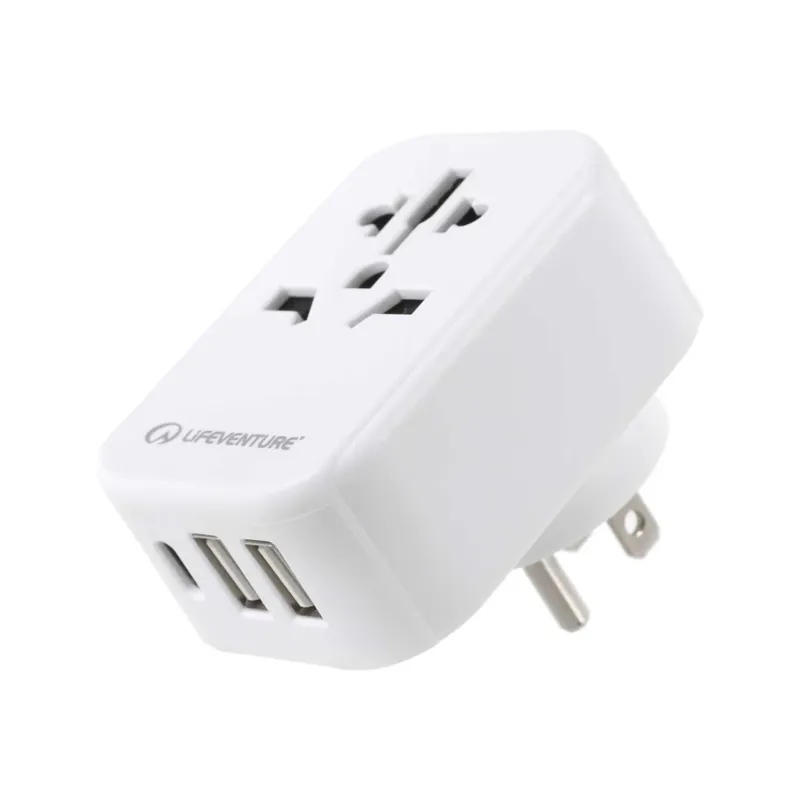 LifeAdventure USA Travel Adaptor with USB + USB C