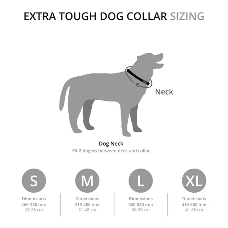 Extra Tough Dog Collar Black-2