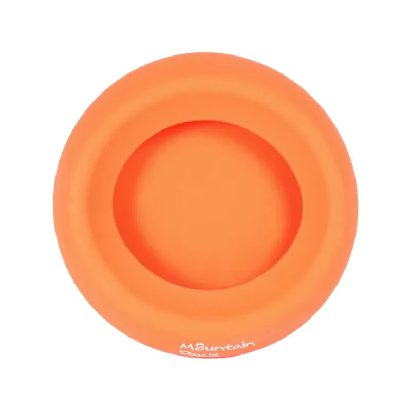 Splashproof Dog Bowl Orange-1