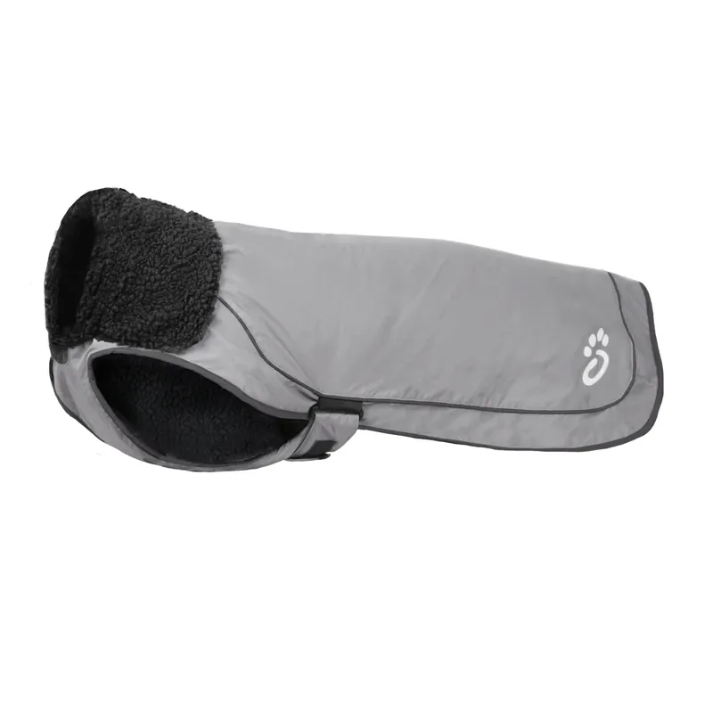 Fleece-Lined Dog Raincoat Reflective