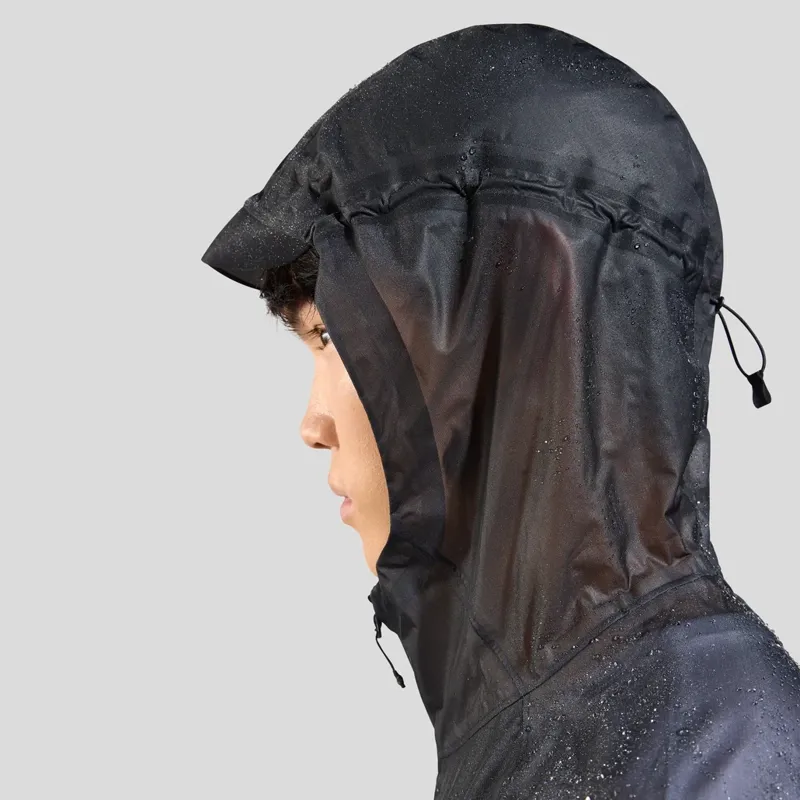 Odlo Men's Zeroweight Dual Dry Performance Knit Waterproof Jacket Black-2