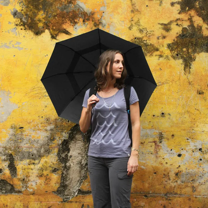 Lifeventure Trek Umbrella - Medium Black-1