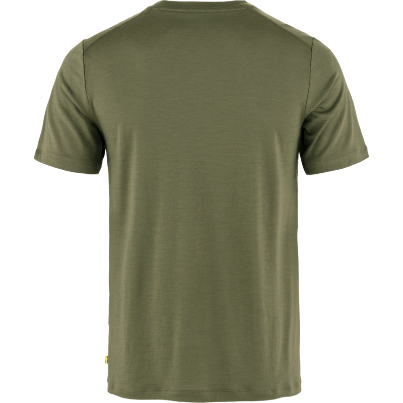 Fjallraven M's Abisko Wool Logo SS Laurel Green-1