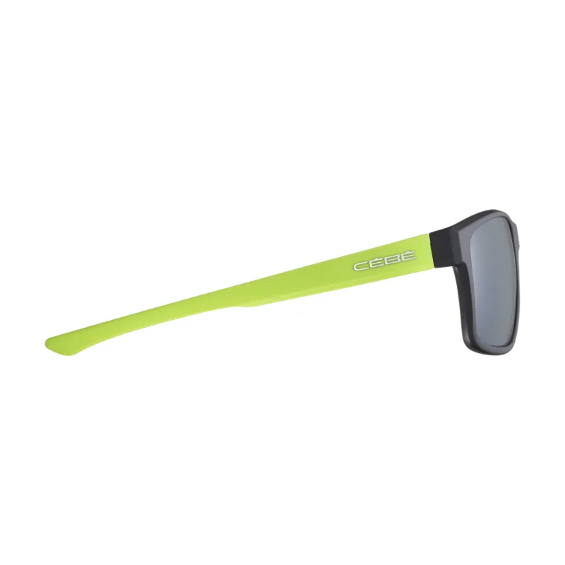 Cebe Sunglasses - Baxter Matte Black Lime - Zone Grey Silver-3