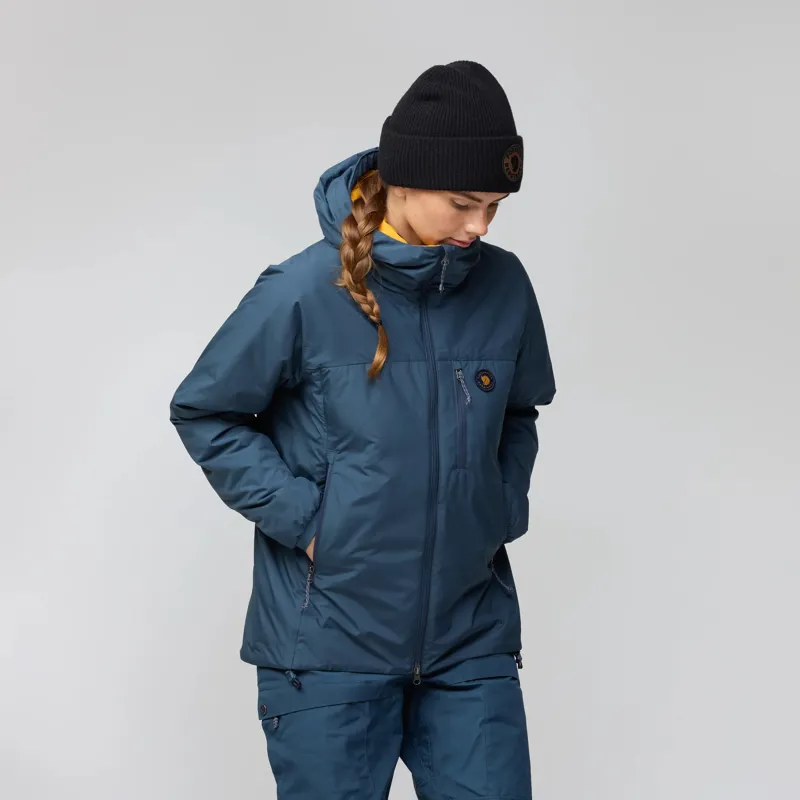 Fjallraven W's Bergtagen 60 Insulation Jkt Mountain Blue-Mustard Yellow-5