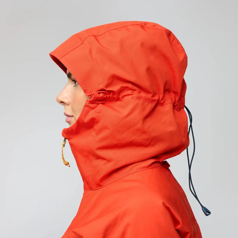 Fjallraven W's Bergtagen G-1000 Jacket Flame Orange-Mountain Blue-2