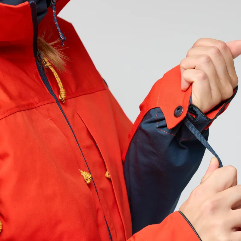 Fjallraven W's Bergtagen G-1000 Jacket Flame Orange-Mountain Blue-4