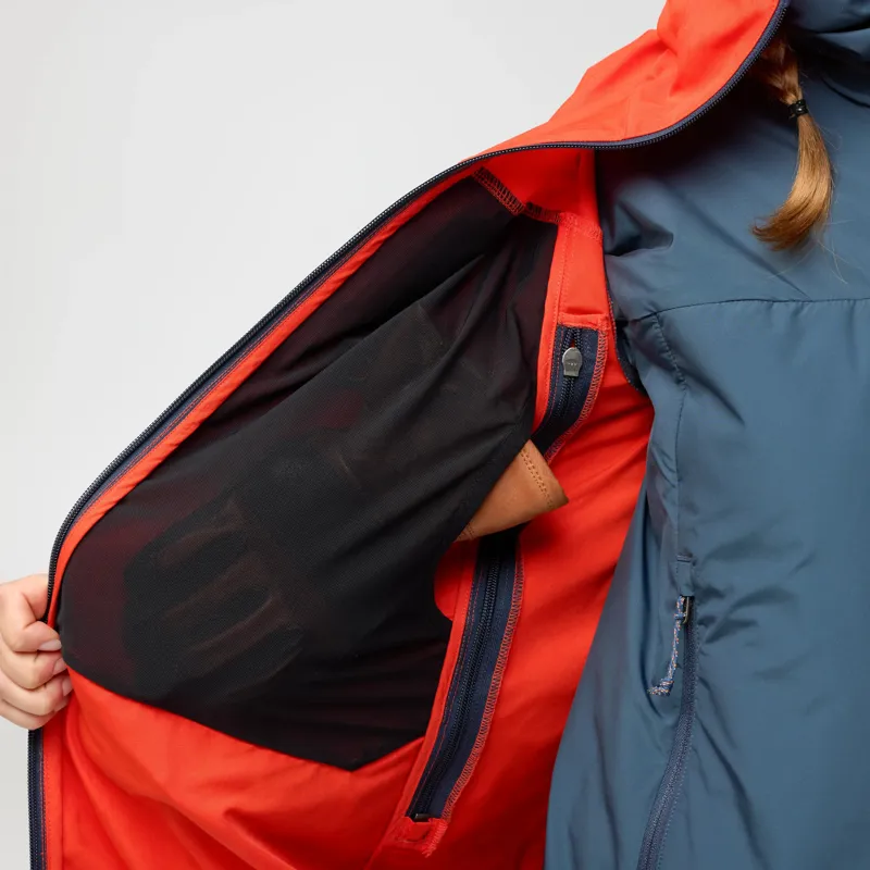 Fjallraven W's Bergtagen G-1000 Jacket Flame Orange-Mountain Blue-6