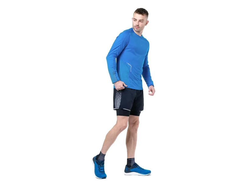 Ronhill M's Tech Reflect L/S T ElecBlueMarl/Reflect