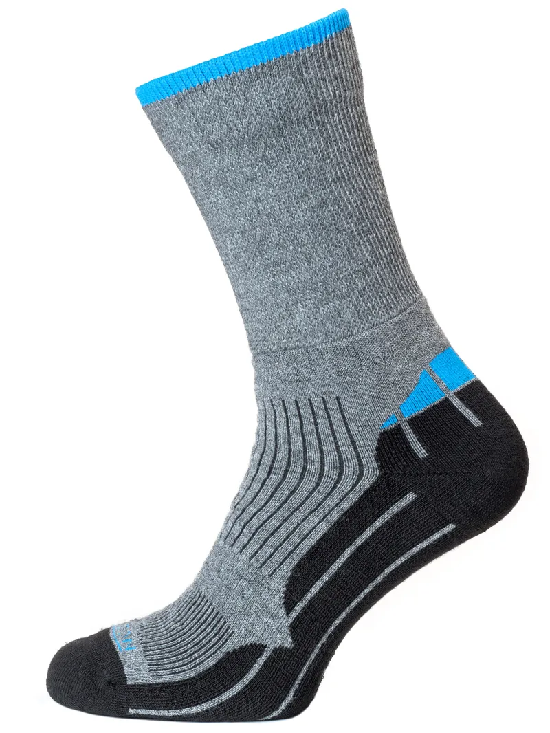 Horizon Performance Coolmax Hiker Mens Sock Grey Marl/Blue