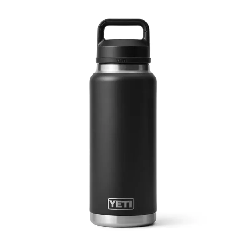 Yeti Rambler 36 Oz - 1L Bottle Chug Cap Black
