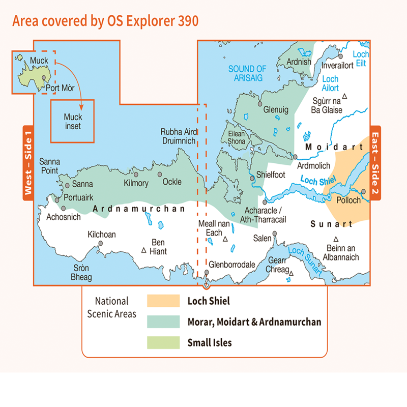 Ordnance Survey Explorer 390 Ardnamurchan-2