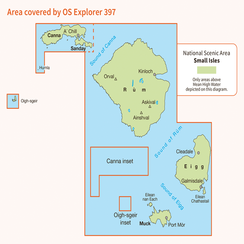 Ordnance Survey Explorer 397 Rùm Eigg Muck Canna and Sanday-2