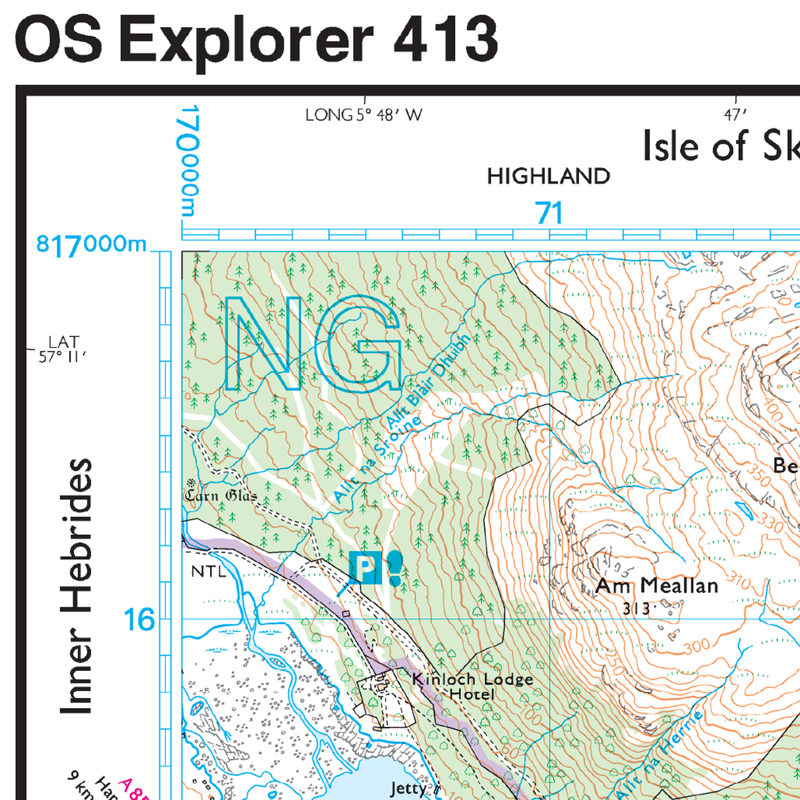 Ordnance Survey Explorer 413 Knoydart Loch Hourn and Loch Duich-4