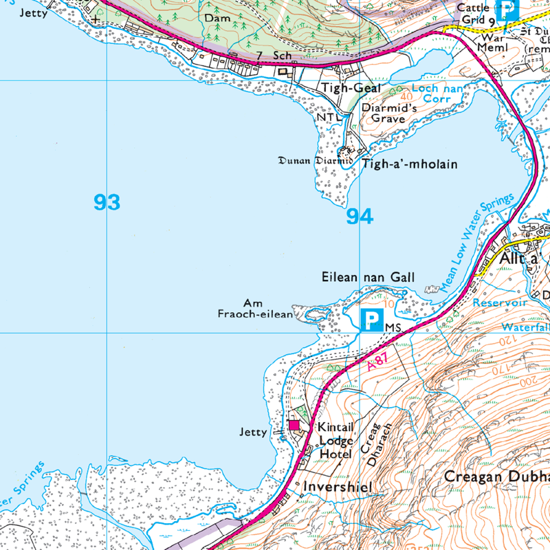 Ordnance Survey Explorer 413 Knoydart Loch Hourn and Loch Duich-3