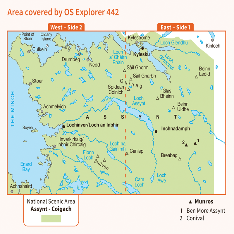 Ordnance Survey Explorer 442 Assynt and Lochinver-2