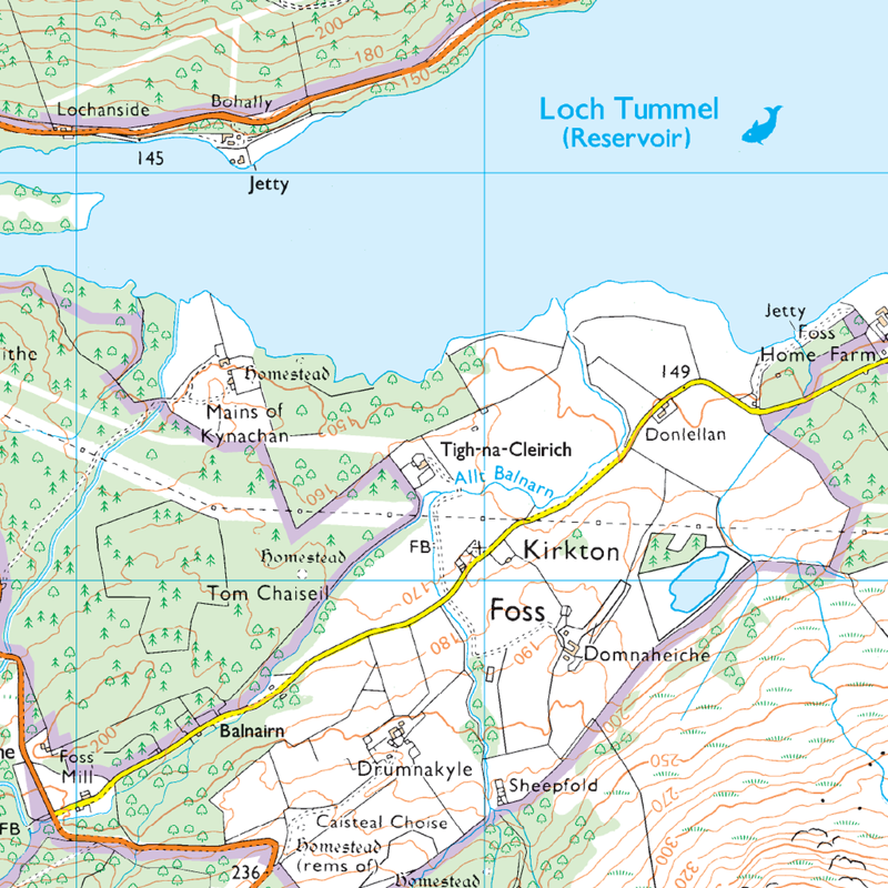 Ordnance Survey Explorer OL49 Pitlochry and Loch Tummel-4