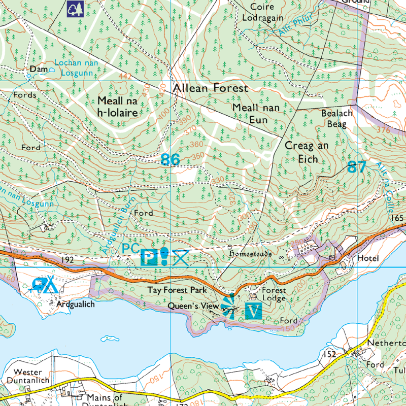 Ordnance Survey Explorer OL49 Pitlochry and Loch Tummel-3