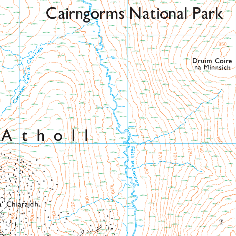 Ordnance Survey Explorer OL51 Atholl - Glen Tilt Beinn Dearg an Carn nan Gabhar-3