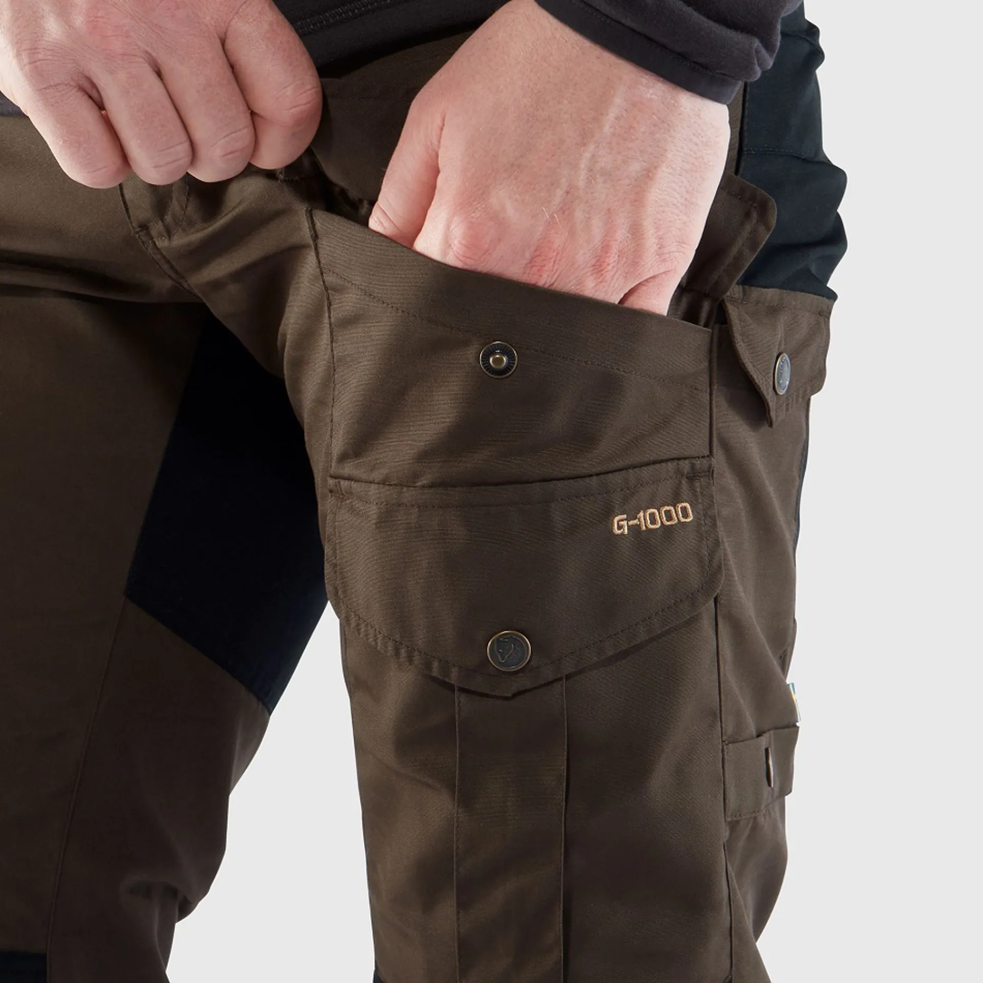 Fjallraven Mens Vidda Pro Trousers Short Leg Dark Olive - Main Image