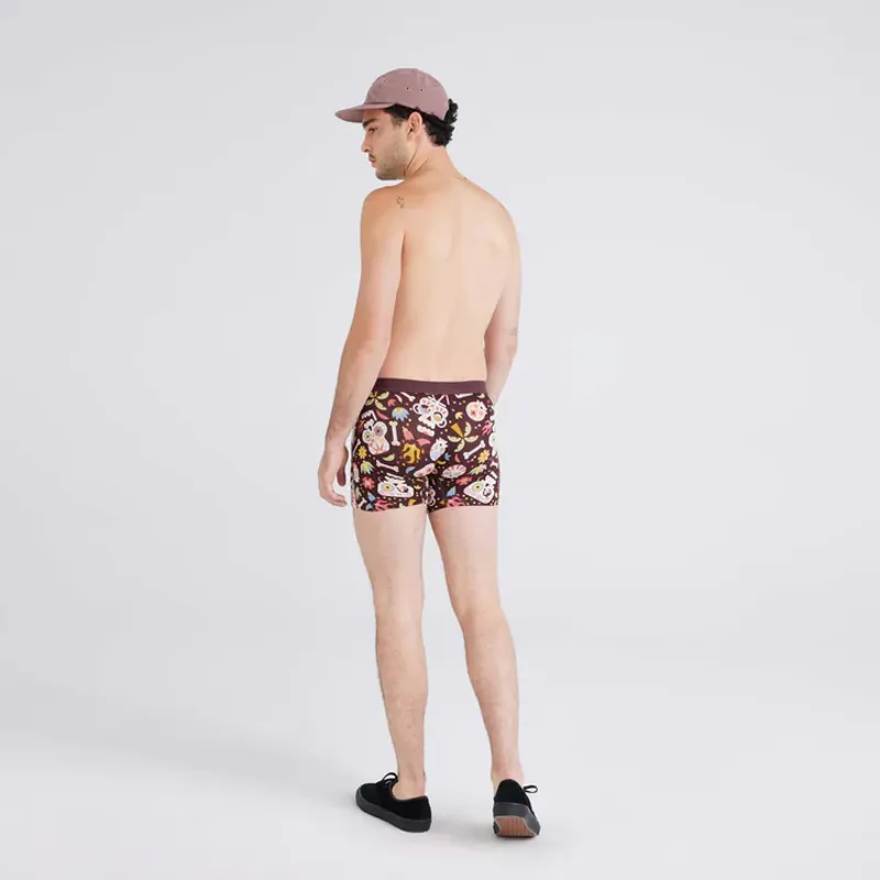 Saxx Vibe Super Soft Boxer Brief Dia De Los Muertos-Fudge-1