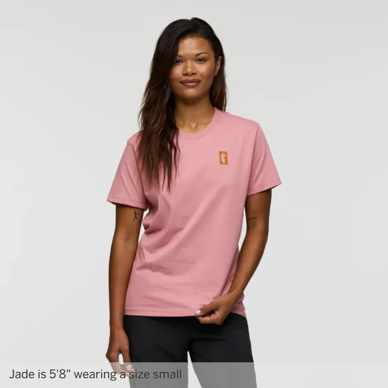Cotopaxi Women's Gear For Good Stripes T-Shirt Rose-2