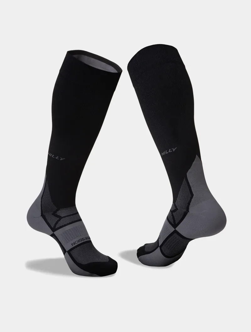 Hilly Pulse Sock Min Black/Grey