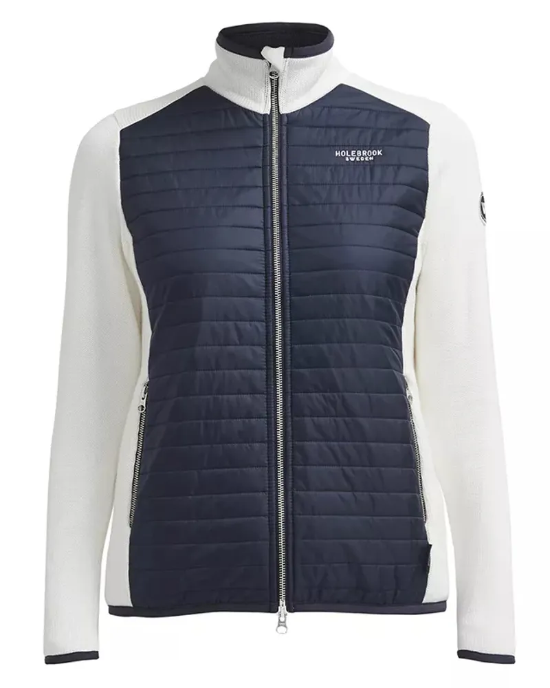 Holebrook Womens Mimmi Fullzip Wind Proof Off White/Navy