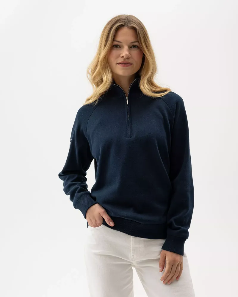 Holebrook Women's Laura T-Neck Windproof Navy