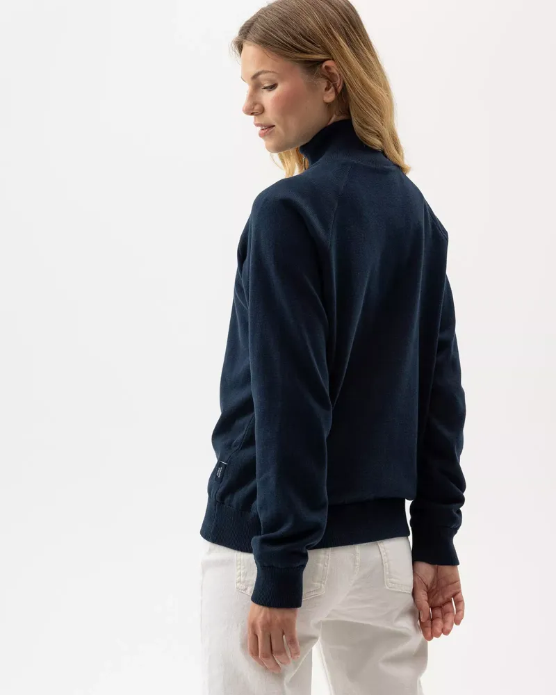 Holebrook Women's Laura T-Neck Windproof Navy-1