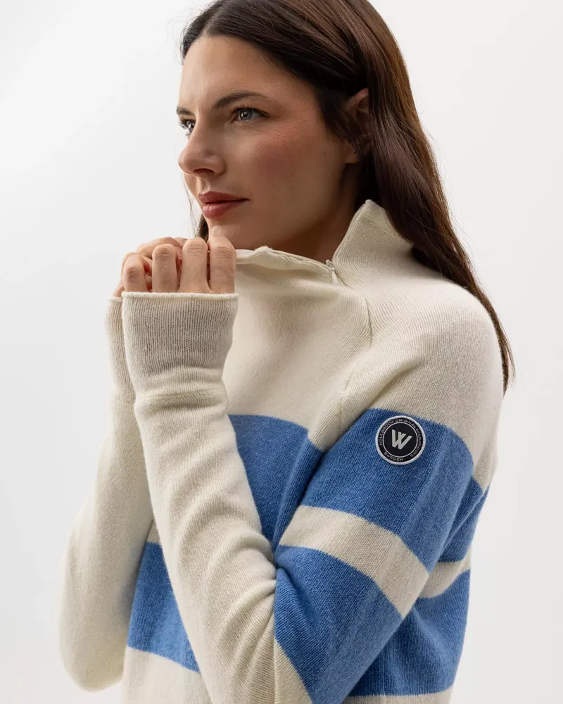 Holebrooke Women's Martina Windproof Off White/Oxford-2