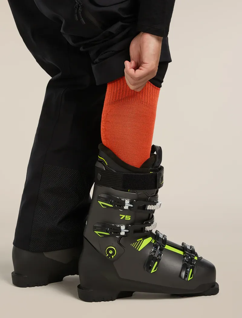 Ice Breaker Ski+ Ultra Over The Calf Sock  Fervid/Agate-1