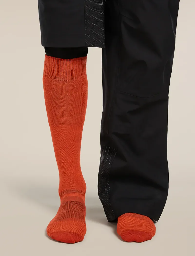 Ice Breaker Ski+ Ultra Over The Calf Sock  Fervid/Agate-2