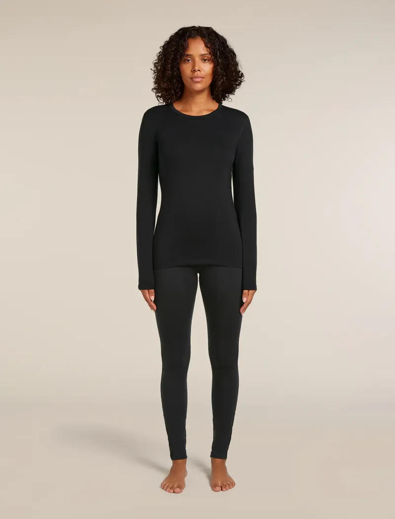 Ice Breaker W's Core Heavy LS Crew Neck Black-2