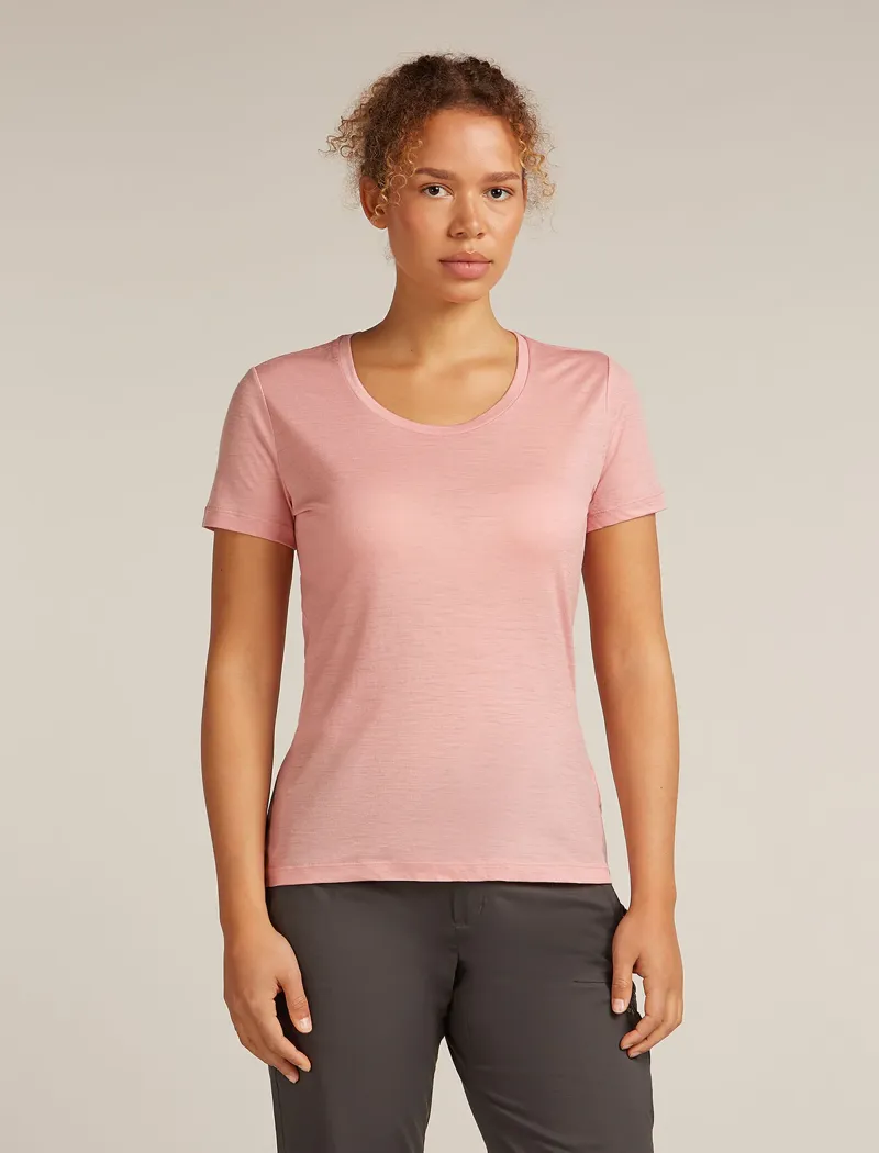 Ice Breaker W's 150 Tech Lite SS Scoop Tee BLUSH 